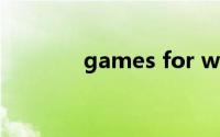 games for windows - live