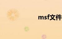 msf文件怎么打开