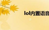 lol内置语音一直连不上