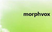 morphvox pro完美女声