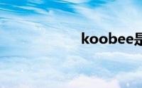 koobee是杂牌子吗