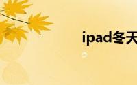 ipad冬天充不进电