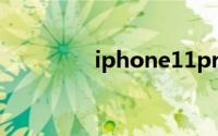 iphone11pro和max区别