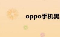 oppo手机黑屏但是有声音