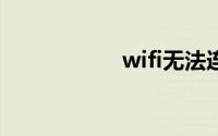 wifi无法连接到网络