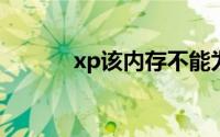 xp该内存不能为read怎么解决