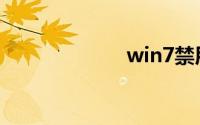 win7禁用触摸板