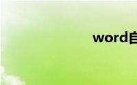 word自动换行