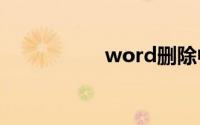 word删除中间空白页