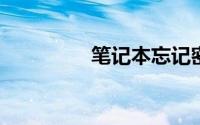 笔记本忘记密码怎么解锁
