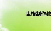 表格制作教程入门视频