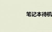 笔记本待机黑屏唤不醒