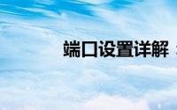 端口设置详解：从入门到精通