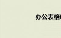 办公表格软件excel
