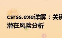 csrss.exe详解：关键系统进程的核心作用与潜在风险分析