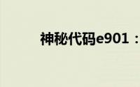 神秘代码e901：探究其背后之谜