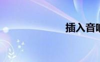 插入音响没声音