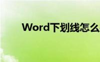 Word下划线怎么打：详细步骤教程