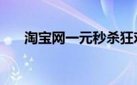 淘宝网一元秒杀狂欢，抢购超值好物！