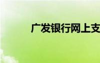 广发银行网上支付便捷操作指南
