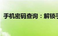 手机密码查询：解锁手机密码的方法与步骤