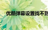 优酷弹幕设置找不到？解决方法大揭秘！