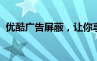 优酷广告屏蔽，让你享受更流畅的观影体验