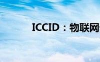 ICCID：物联网卡的关键识别码