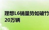理想L6销量势如破竹，上市不足9月交付量超20万辆