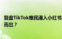 复盘TikTok难民涌入小红书现象：谁在这场流量盛宴中脱颖而出？