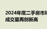 2024年度二手房市场深度剖析：价格调整中成交量再创新高