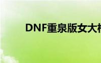 DNF重泉版女大枪技能加点全攻略