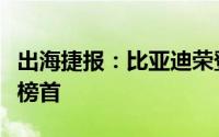 出海捷报：比亚迪荣登马来西亚电动汽车销量榜首