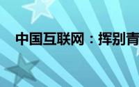 中国互联网：挥别青春，迈入成熟新篇章