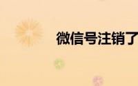 微信号注销了还能再注册吗