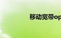 移动宽带optical闪红灯