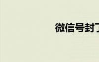 微信号封了怎么解封