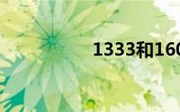 1333和1600能混用吗