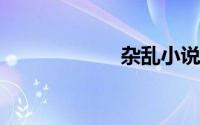 杂乱小说目录阅读