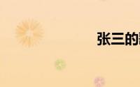 张三的歌 歌词