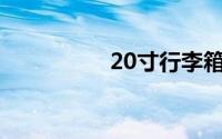 20寸行李箱能上飞机吗