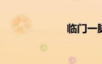 临门一脚的意思
