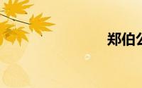 郑伯公叔段