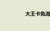 大王卡免流量有上限吗