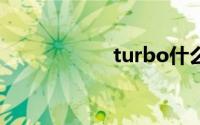 turbo什么意思中文