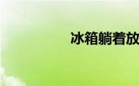 冰箱躺着放车上可以吗