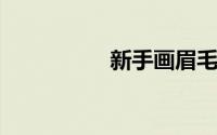 新手画眉毛的步骤图片