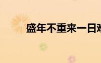 盛年不重来一日难再晨及时当勉励
