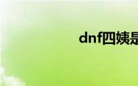 dnf四姨是什么职业