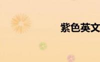 紫色英文怎么读音